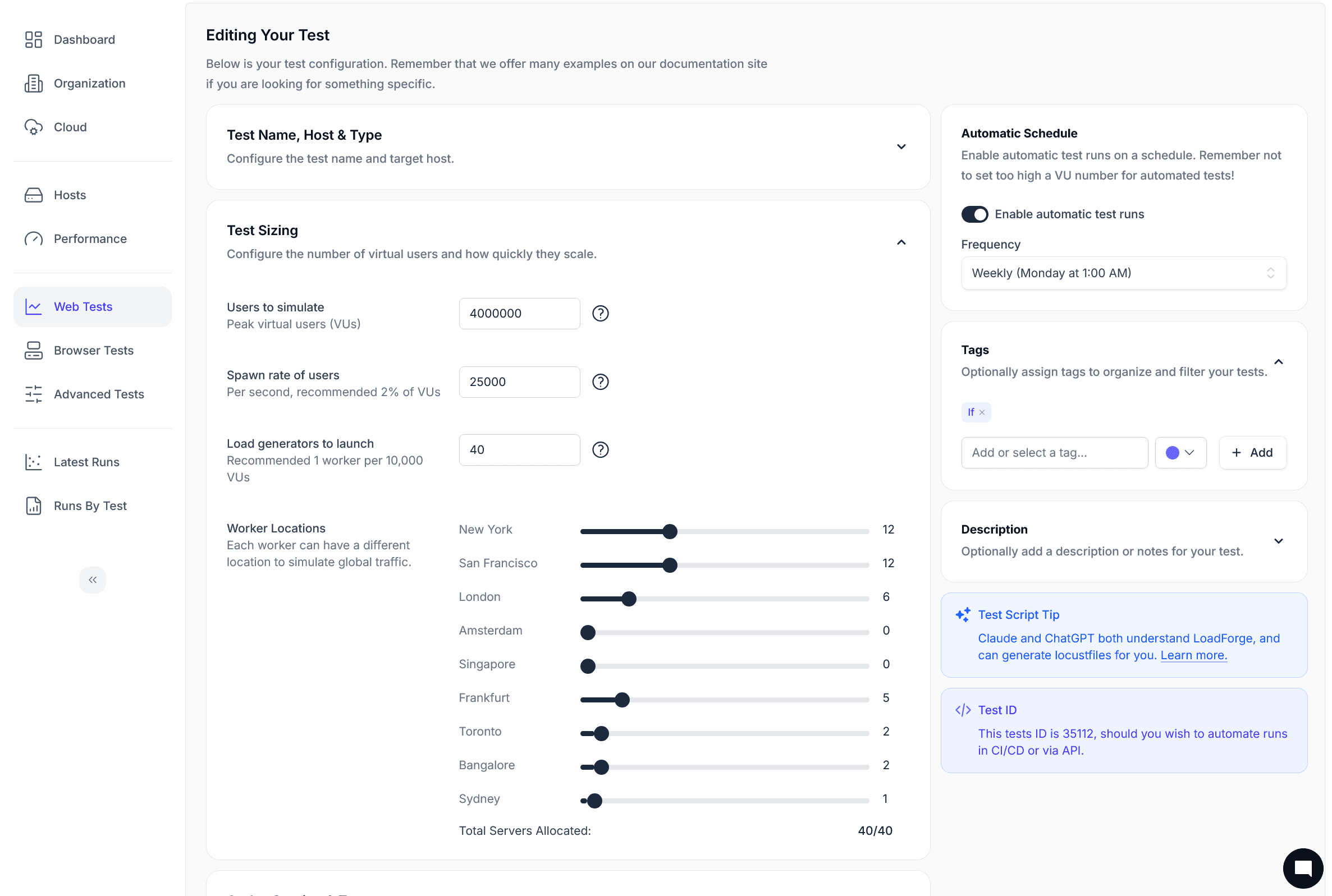 Attack simulation dashboard