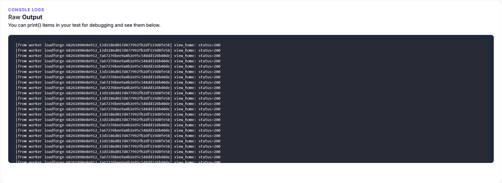 Easier Debug Logging