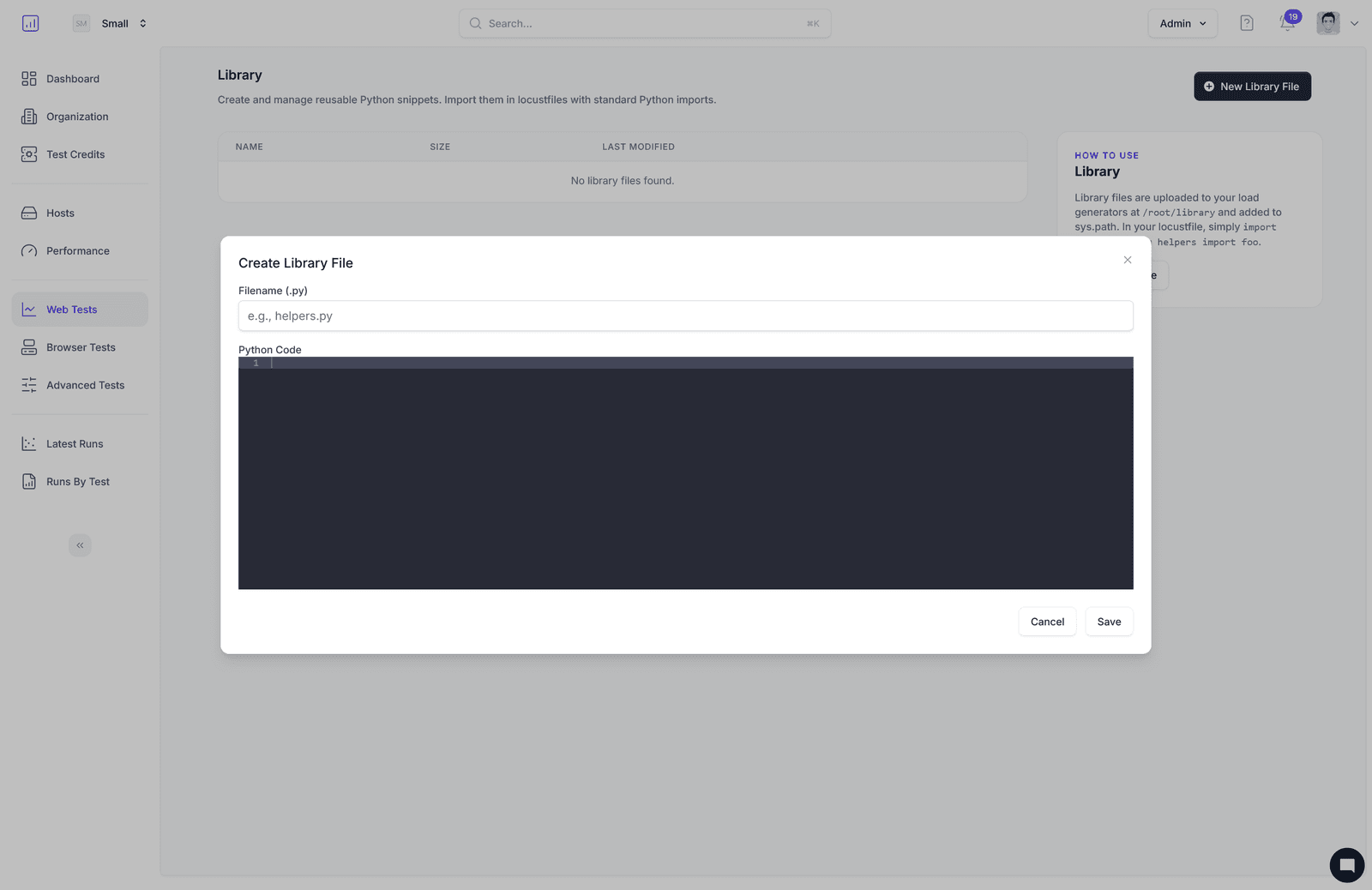Build once, reuse everywhere: the LoadForge Library