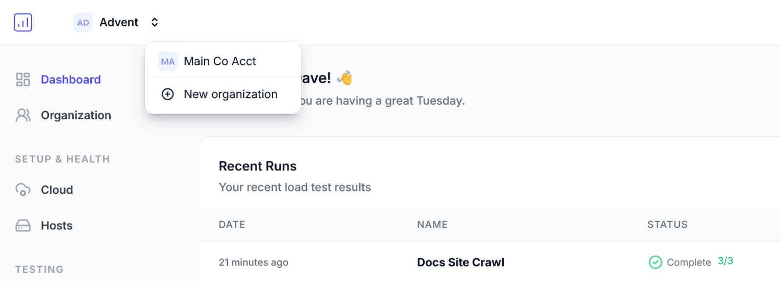 Organizations Launched!